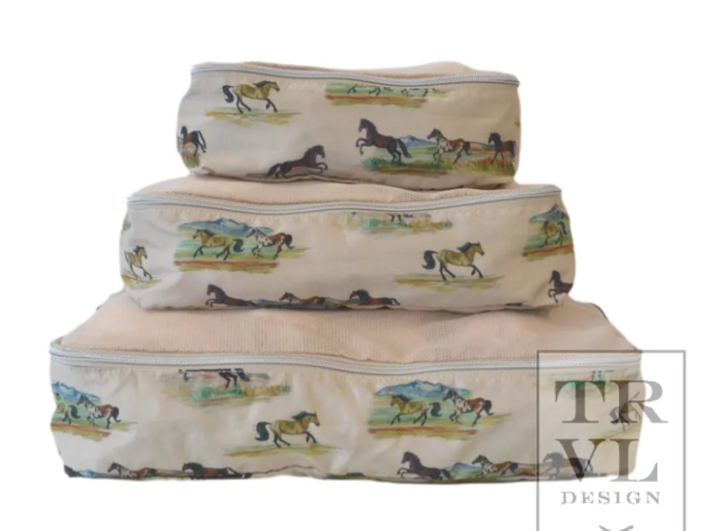 TRVL Design - Packing Squad - Packing Cubes Wild Horses