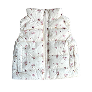 Baby Sprouts - Puffer Vest - Mini Floral In Cream