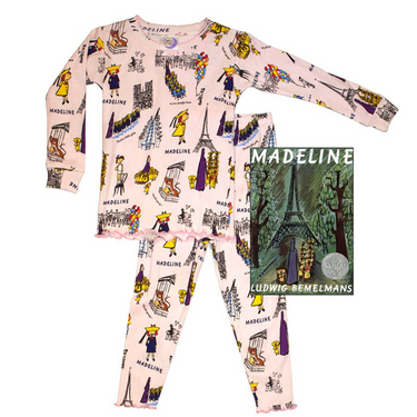 Books To Bed - Madeline Pajama + Book Set