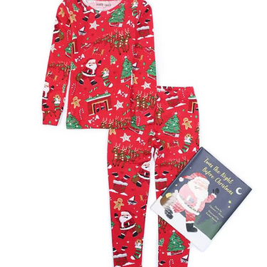 Books To Bed - Twas the Night Before Christmas Pajama + Book Set