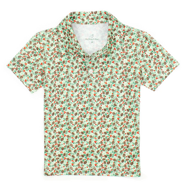 Properly Tied Boys Inlet Polo Winter Pine