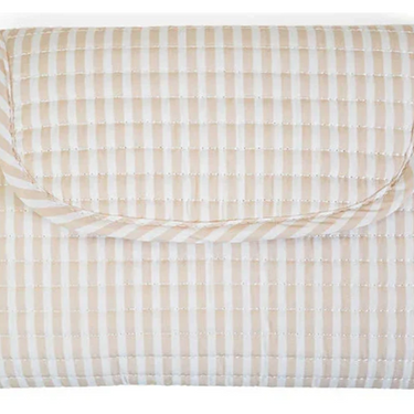 TRVL - Quilted Changing Mat - Pimlico Stripe Sand