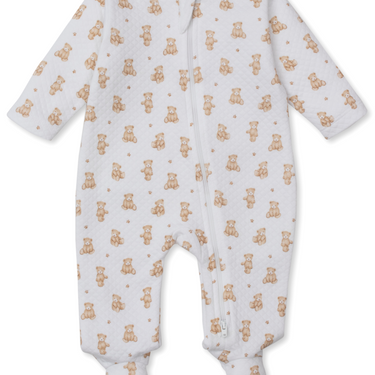 Kissy Kissy - Teddy Bear Time Jacquard Footie