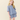 Pink Chicken - Girls Jaipur Top and Theadore Short Set - Light Blue Carnation