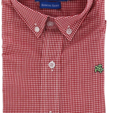 Bailey Boys - Button Down Red Micro Check