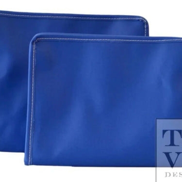 TRVL Design - Roadie Large - Coated Canvas Bluebell Zip Pouch