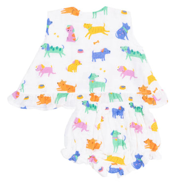 Angel Dear - Good Dog Club Ruffle Top & Bloomer