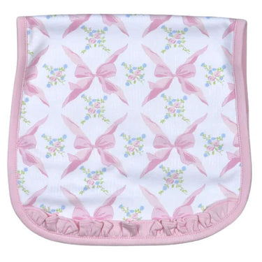 Baby Loren - Pink Bows Pima Burping Pad