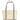TRVL - Maxi Tote - Coated Canvas Large Natural with Posies Trim