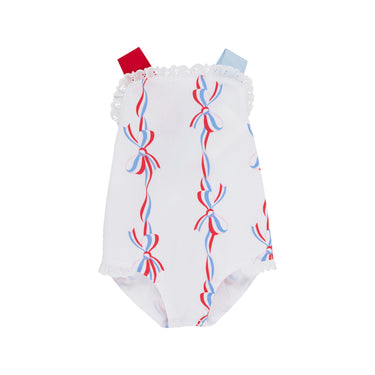 Beaufort Bonnet - Sisi Sunset - Broadcloath - America's Birthday Bows/Buckhead Blue/Richmond Red