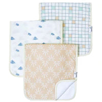 Copper Pearl - Burp Cloth Set (3-Pack) - Sol