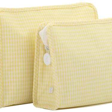 TRVL Design - Large Roadie Zip Pouch Gingham Buttercup