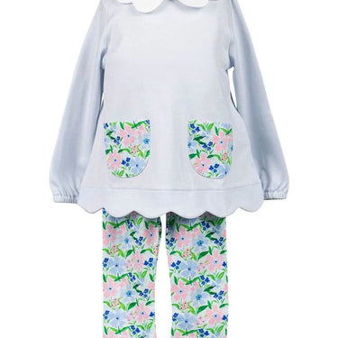 Proper Peony - Flanders Poppy Tunic Set with Leggings