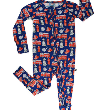 Lev Baby - Honor Poppy Convertible Romper - Fireman