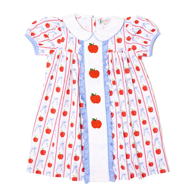 Boots & Bows - Girl A is for Apple Dress