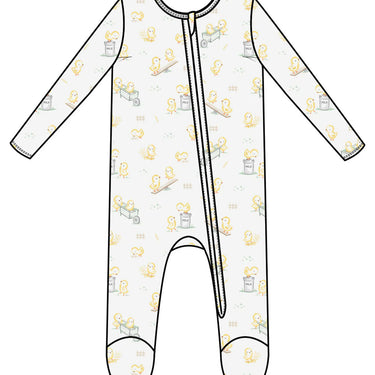 Angel Dear - Baby Chicks 2-Way Zipper Footie