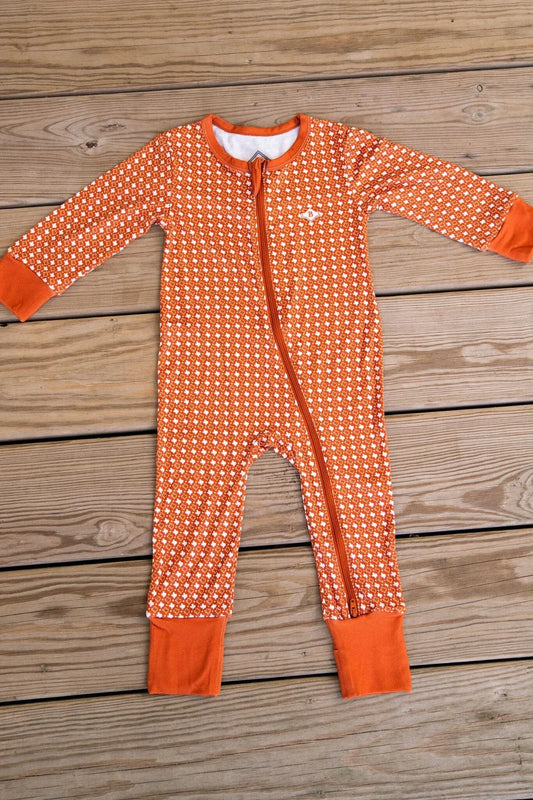 Burlebo  - Baby Zip Up - Texas Orange