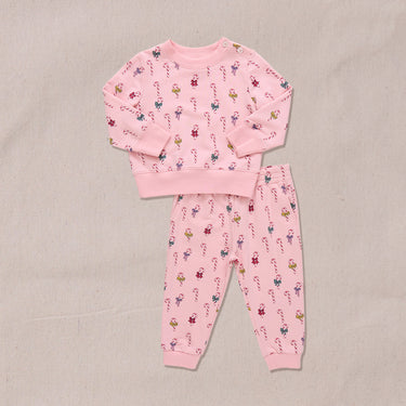 Coop Kids by Pink Chicken - Mini Candy Cane Baby Jax Jogger Set