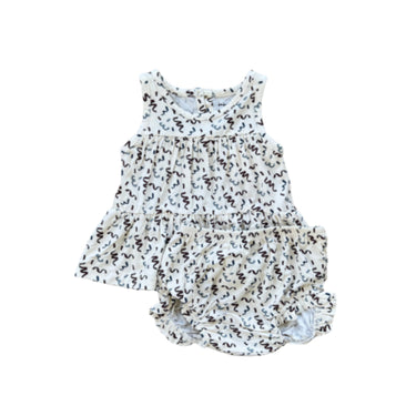 Baby Sprouts - Double Peplum Tank Set - Patriotic Ribbon