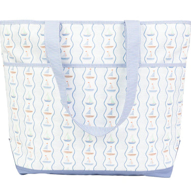 Apple Of My Isla - The Beach Bag -  Sailboats