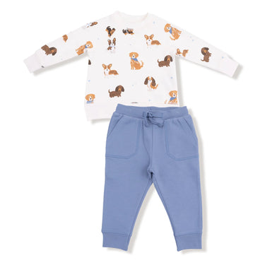 Angel Dear - French Terry - Raglan Sweatshirt & Jogger - Best Friend Dogs