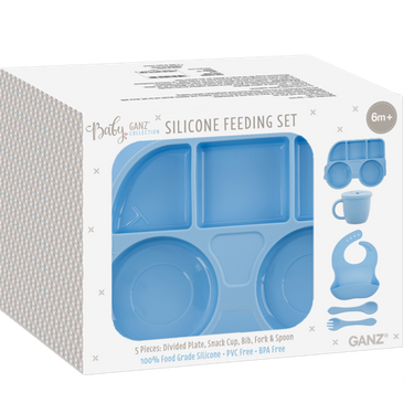 Ganz - Silicone Feeding Set - Bus 5 Piece Set