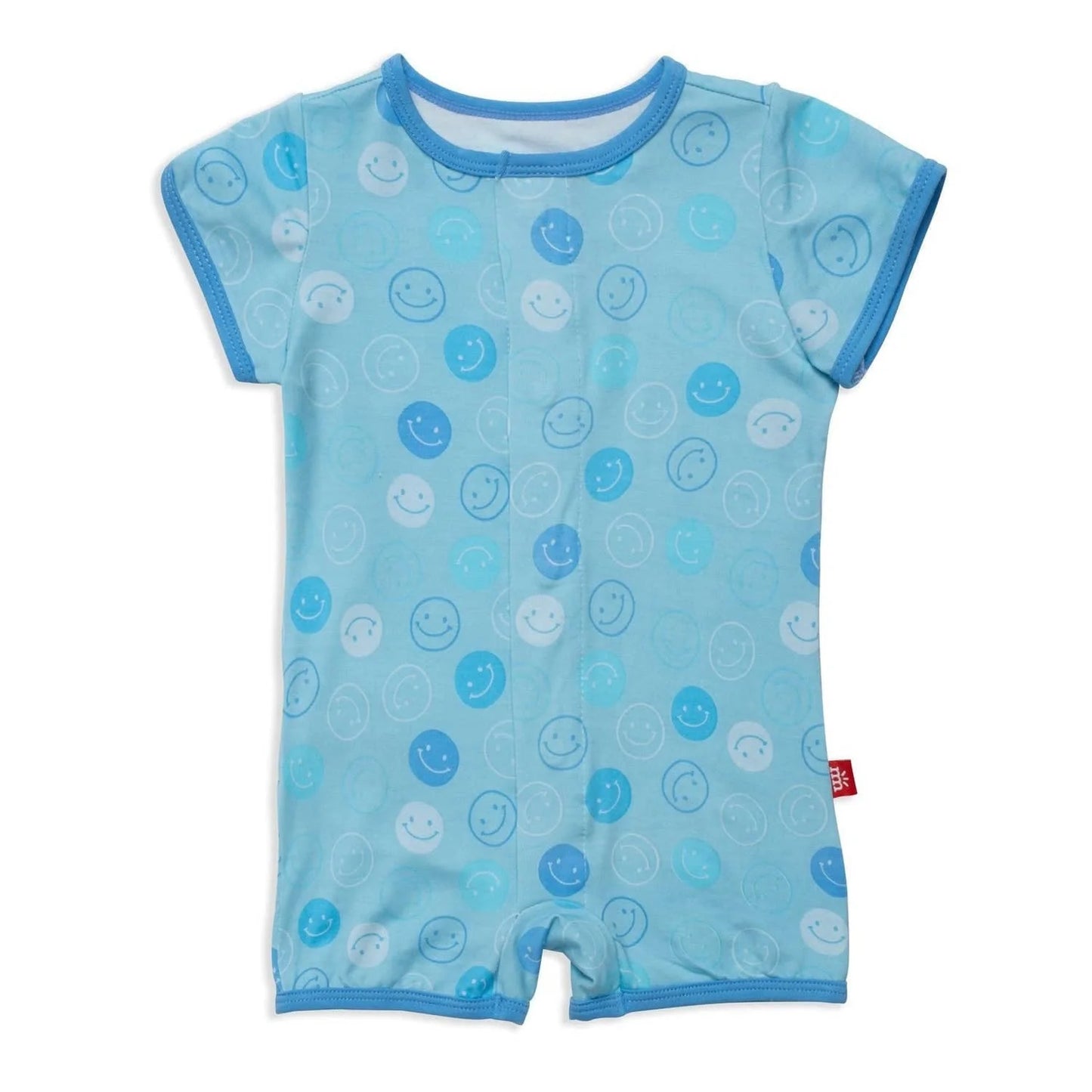 Magnetic Me - Blue Smile Modal Magnetic Romper