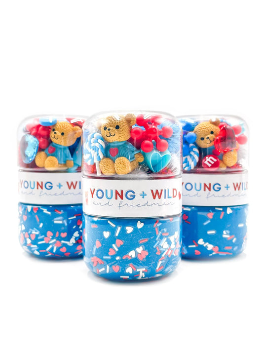 Young Wild and Friedman - Blue Grab and Go Dough Jar