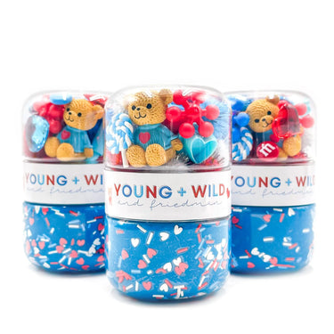 Young Wild and Friedman - Blue Grab and Go Dough Jar