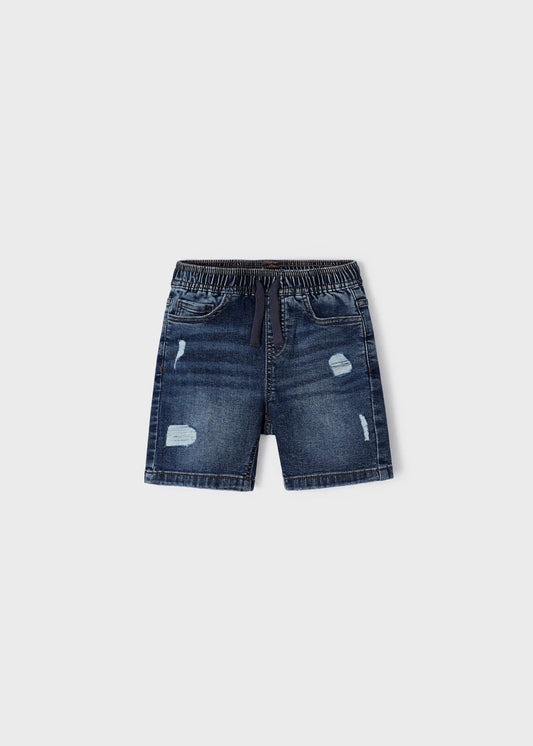 Mayoral - Boy Ripped Denim Bermuda Shorts Better Cotton - 3278