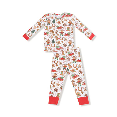 Angel Dear - Long Sleeve Lounge Set - Cowboy Christmas