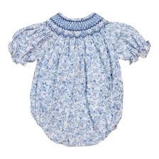 Sweet Dreams - Becca Blue/Yellow Floral Smocked Bubble