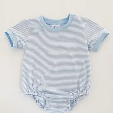 Huckleberry Hill Kids - Blue & White Stripe Bubble