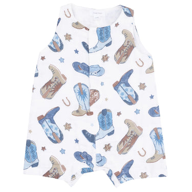 Angel Dear Cowboy Sleeveless Shortie Romper
