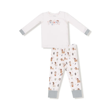 Angel Dear - LS Loungewear Set - Cowboy Dogs