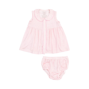 Angel Dear - Mini Gingham The Jill - Peter Pan Button Front Dress