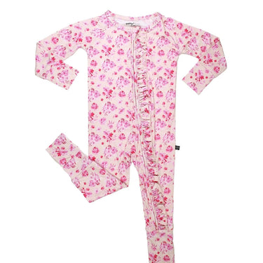Lev Baby - Eliana Ruffled Poppy Convertible Romper