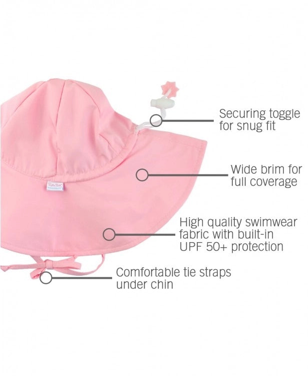 Ruffle Butts - Pink Sun Protective Hat