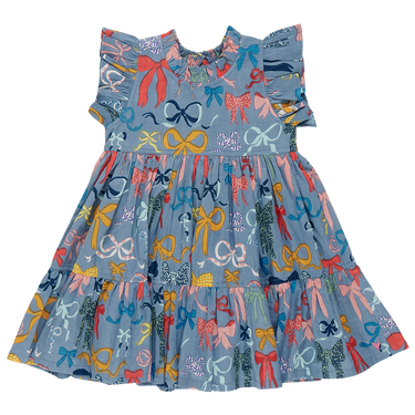 Pink Chicken - Baby Girls Jennifer Dress Set - Bows on Bows