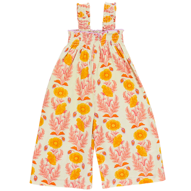 Pink Chicken - Girls Eleven Jumper - Green Gilded Floral