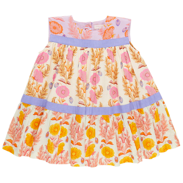 Pink Chicken - Girls Krista Dress - Gilded Floral Mix