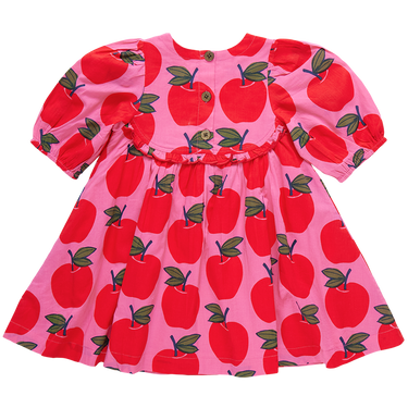 Pink Chicken - Girls Rowan Dress - Pink Apples