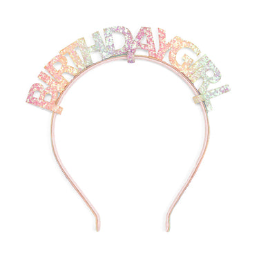 Sweet Wink - Pastel Rainbow Birthday Girl Headband