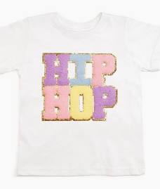 Sweet Wink - Hip Hop Patch Easter Short Sleeve T-Shirt - White