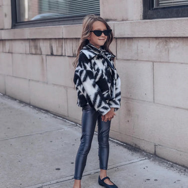 Baby Yoga - The Basic Collection - Black Faux Leather Leggings
