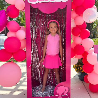 Yoga Baby - The Pink Splash Collection - Hot Pink Tennis Skirt