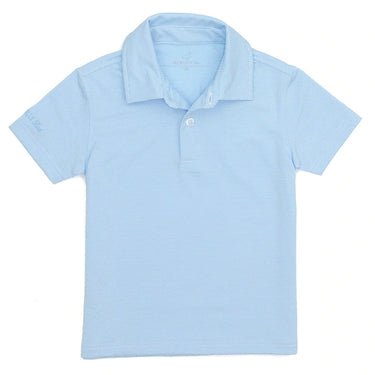 Properly Tied -  Boys Gulfport Polo Powder Blue Stripe
