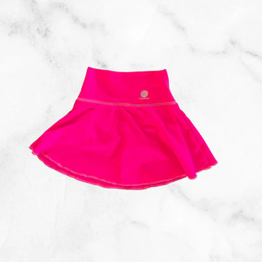 Yoga Baby - The Pink Splash Collection - Hot Pink Tennis Skirt