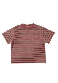 Rylee & Cru - Relaxed Tee - Red Multi Stripe