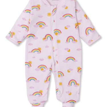 Kissy Kissy - Footie W/Zipper - PJs. Sunshine Rainbow